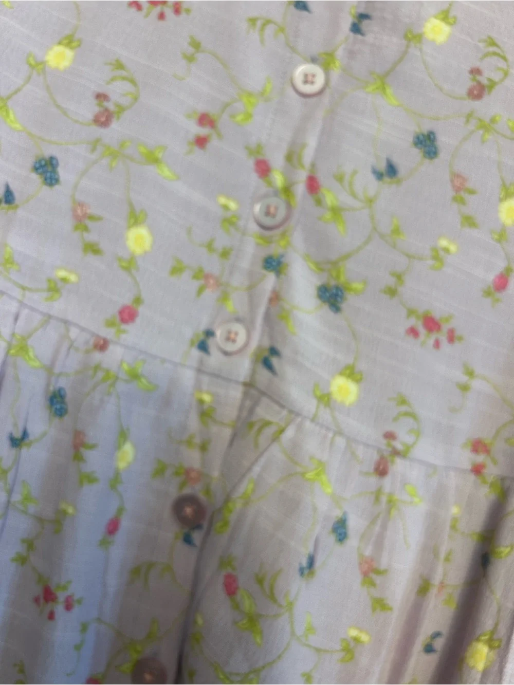 Matilda Jane Lavender Floral Puff-Sleeve Dress